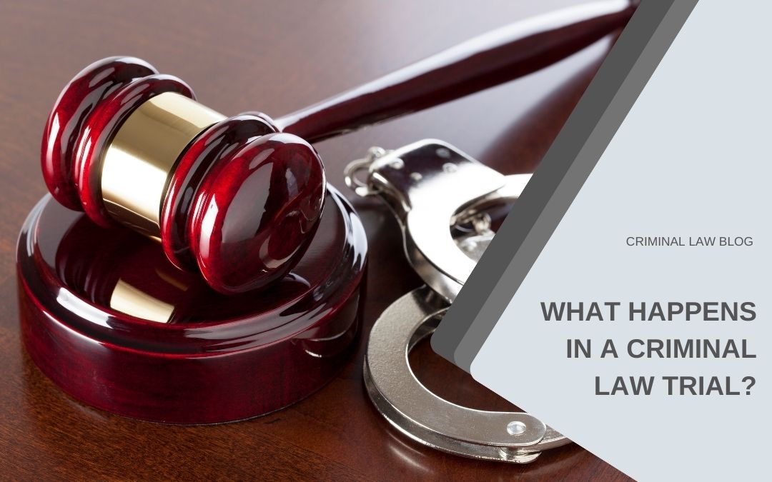 What happens in a criminal law trial?